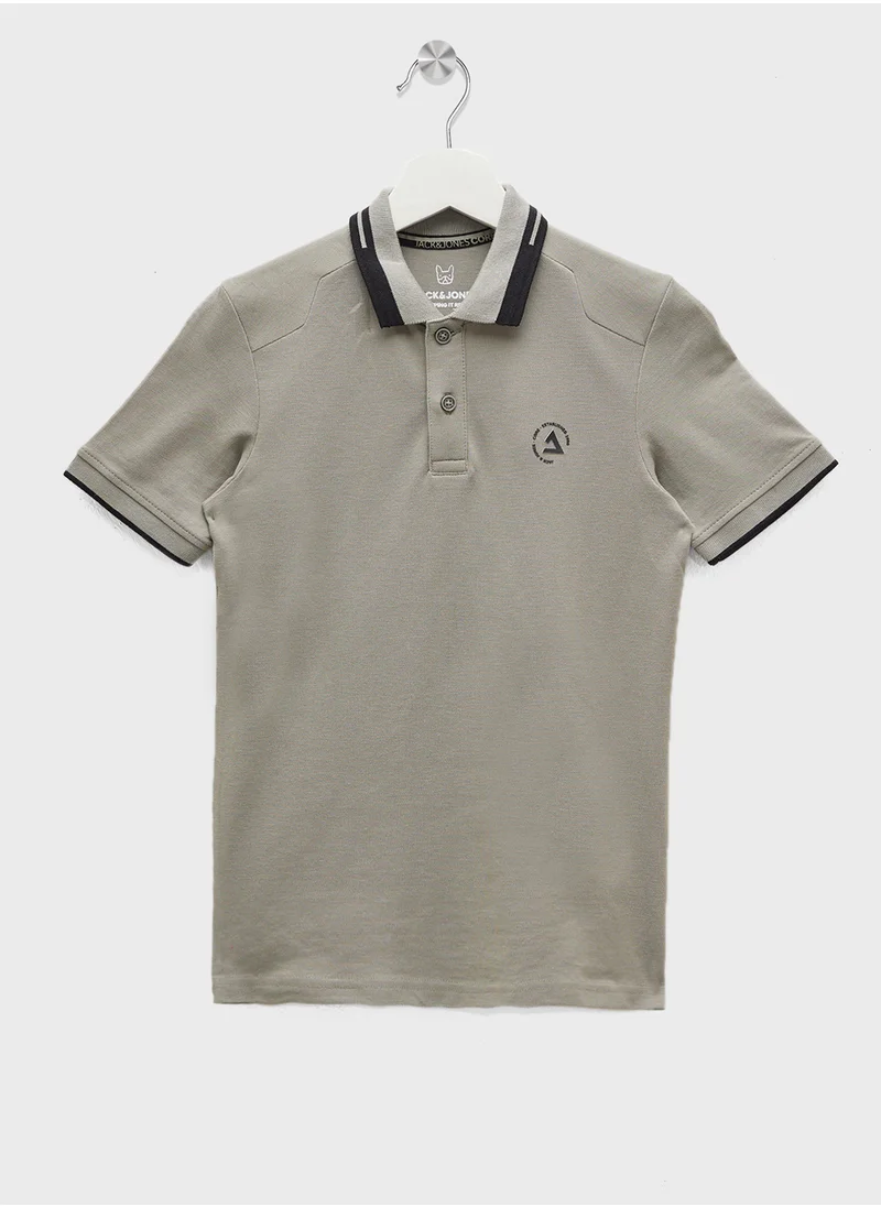جاك وجونز جونيور Kids Logo Polo Shirt