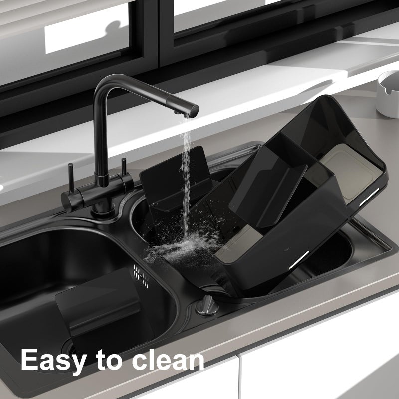JUMEIHUI Large Electric Toothbrush Holder - 8 Slots with Quick-Dry Diatomite Base, Fits Sonicare & All Major Brands, Bathroom Countertop Organizer (Black) - Image 5