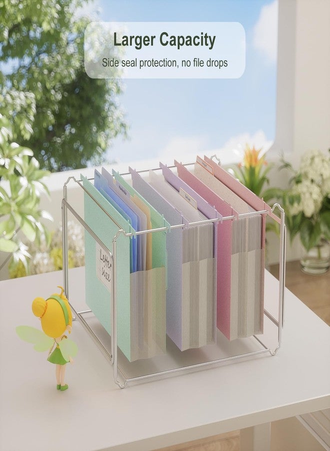 EcoStash Extra Capacity Hanging File Folders, 3.15" Reinforced Wheat Straw Expanding Hanging Folder Letter Size, Heavy Duty for Filing Cabinets, File Organizer for Office & Home-Mint Green-3 Packs - Image 4