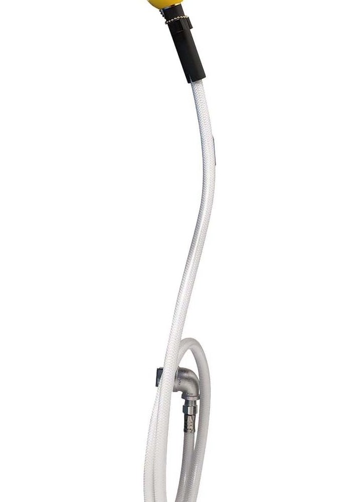 Speakman SE-4920 Drench Hose Attachment for GravityFlo Portable Emergency Eye Washes - Yellow & White - Image 1