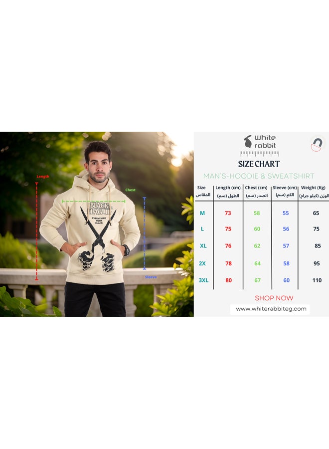 WHITE RABBIT Trendy Printed Hoodie - Image 5