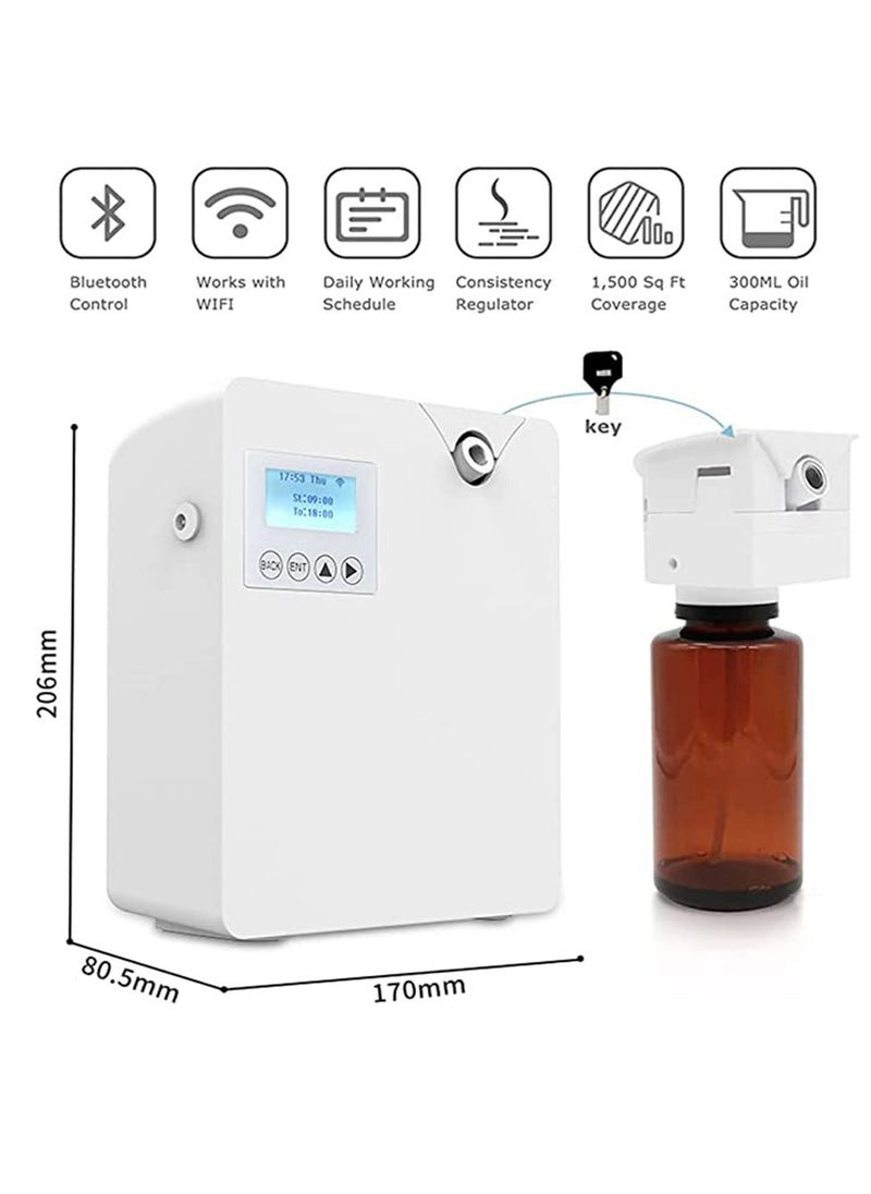 Arabest - Smart Scent Air Machine with Nebulizing Professional Waterless Essential Oil Diffuser 300ML Aroma Diffuser Air Purifier HVAC Scent Diffuser for Essential Oils for Room Office Spa - Image 1