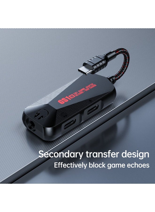 Plextone GS1 Gaming Sound Card for Mobile Phone Charging: New 60W Fast Charging USB Gaming Sound Card, 3 in 1 - Image 5