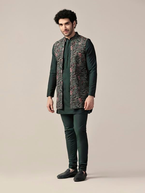 KISAH Kurta Pajama Set for Men with Modi Jacket – Ethnic Kurta for Man | Wedding Dress Set & Traditional Outfit - Image 3