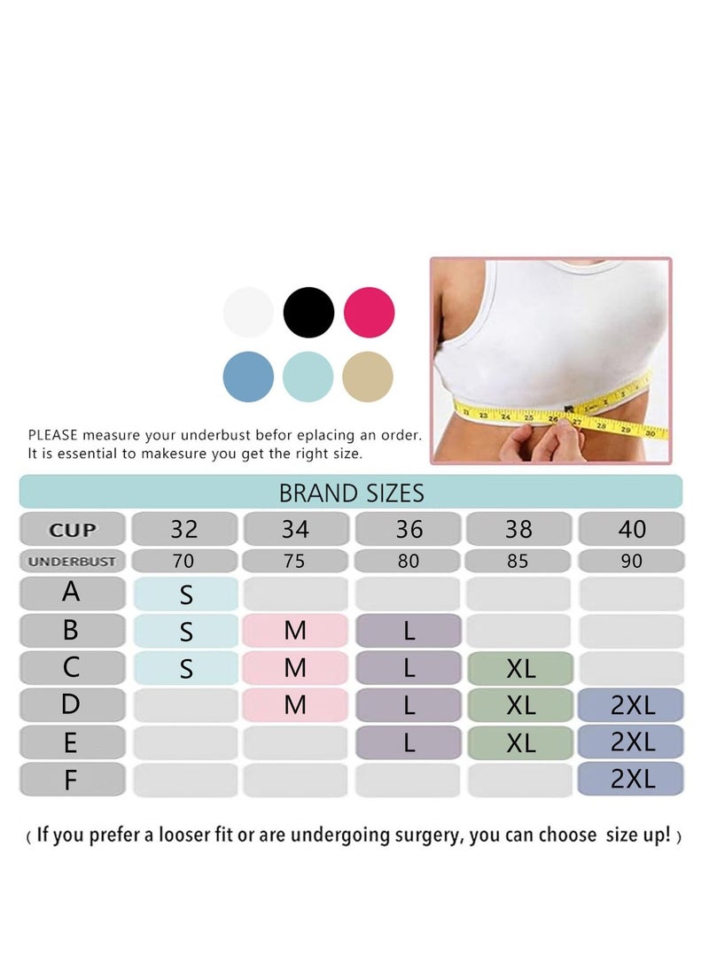 KASTWAVE Womens Sports Bra, 2 Pack Set Padded Sports Bras Women Medium Impact, Push Up Seamless Breathable for Yoga Running Crop Top (L) - Image 5