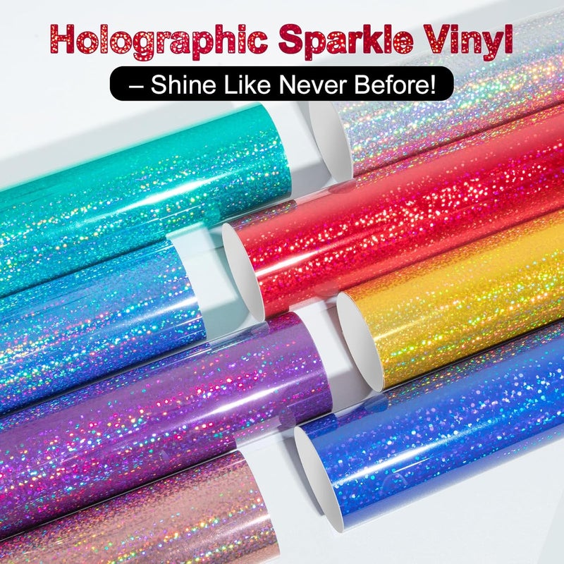 TECKWRAP Glossy Red Holographic Chrome Vinyl Permanent Self Adhesive 0.3m x 1.5m - Image 1