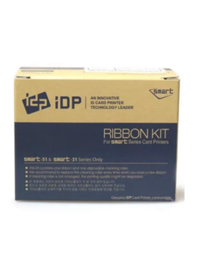 IDP SOLID EDP Smart-30 and Smart-50 Series ID Printer Ink - Ymcko Full Color Ribbon with Cleaning Reel, 250 Cards/Roll (650634) 9.8 X 8.1 X 5.99 Colorful - Image 4