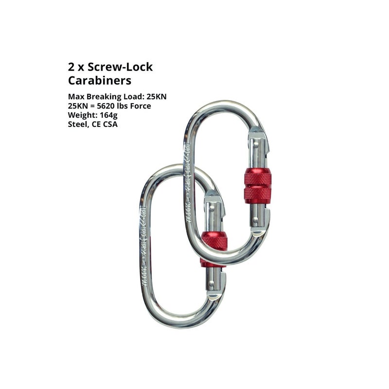 Flife F.Life Aerial Silk Hardware Kit-Heavy Duty 30 kN Rescue Figure 8 & 30 KN Swivel & 25 KN Steel Carabiners Yoga Hammock Rigging 360 Spin Rotational Device - Image 4