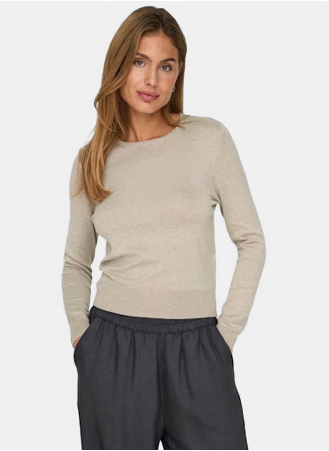 ONLY Onlvenice Life Ls Oneck Pullover Knt  - Image 3
