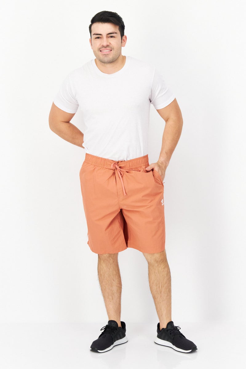 adidas Originals Men Sportswear Fit Brand Logo Training Shorts, Brown  - Image 2
