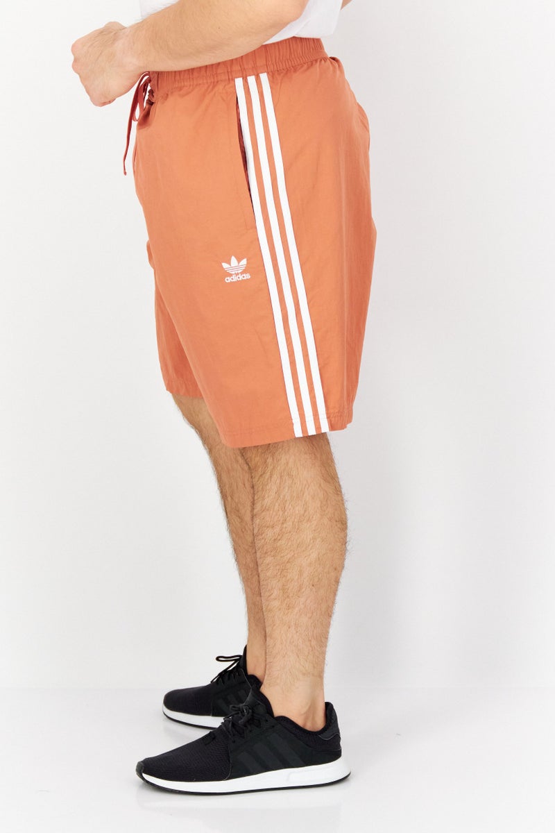 adidas Originals Men Sportswear Fit Brand Logo Training Shorts, Brown  - Image 3