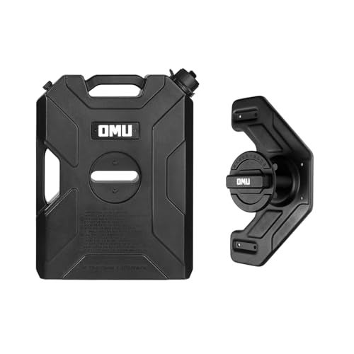 OMU Door Hinge Container and Mount Set Compatible with 2007-2023 2024 Jeep wrangler JK JL JT, Backing Plate with Spout Backup Water Storage Can - Image 1