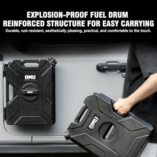 OMU Door Hinge Container and Mount Set Compatible with 2007-2023 2024 Jeep wrangler JK JL JT, Backing Plate with Spout Backup Water Storage Can - Image 3
