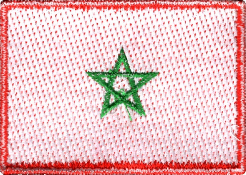 Artist Unknown PatchHobby Morocco National Flag Patch Embroidery Sweing Badge 7cm x 5cm Imported from Malaysia - Image 2