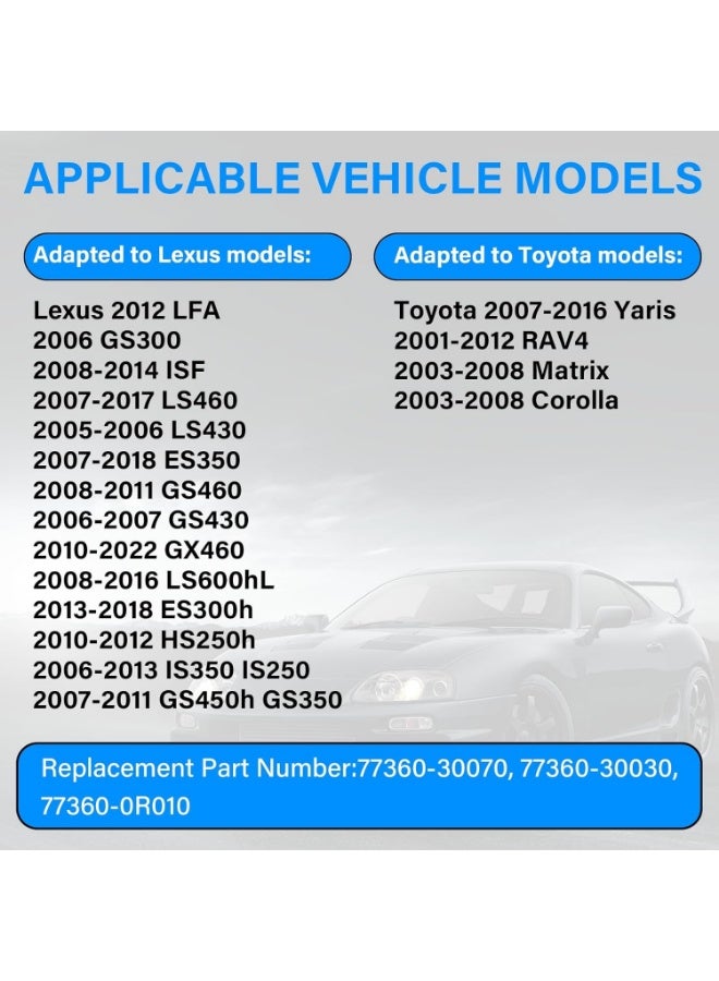Fuel Door Spring Clip, Gas Tank Door Spring for To-yota 2001-2012 RAV4, 2007-2016 Yaris, 2007-2016 Yaris, 2003-2008 Corolla, for L-exus ES350 GS350 ES300h LS600hL Replacement 77360-30070 - Image 2