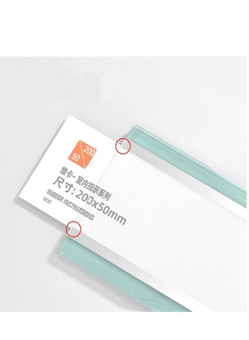 Eckek حامل لوحة اسم إكك للحائط حامل لوحة أكريليك لافتة مكتب للأعمال حامل لافتة باب مع شريط لاصق - Image 4