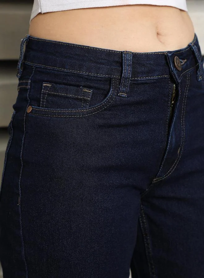 HIGH STAR Slim Fit High Rise Clean Look Stretchable Jeans by Styli