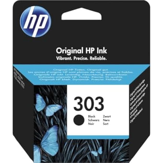 HEWLETT PACKARD INC. INK/أصلي 303 أسود **تجزئة جديدة**، T6N02AE#301 (**تجزئة جديدة**)  - Image 1