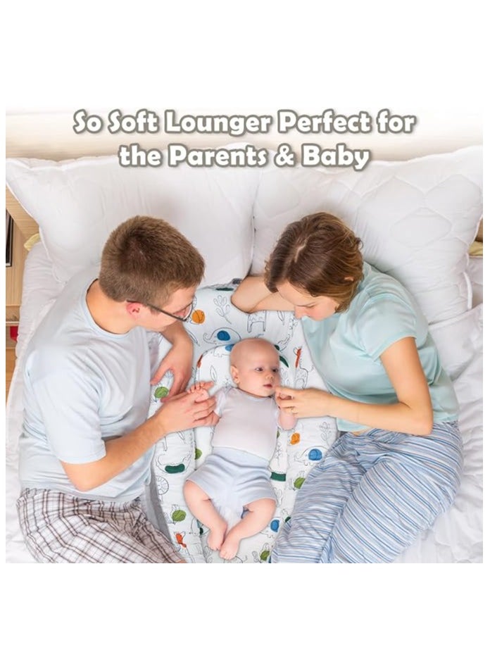 Moro Moro Cotton Baby Nest with Full Zipper – Adjustable & Portable for Newborns  - Image 2