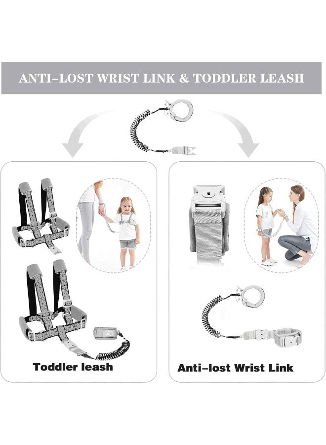 وسزكمل Toddler Leash for Walking, Toddler Safety Harnesses Leashes, Safety Harness with Lock for Kids, Anti Lost Wrist Link for Toddlers ï¼ŒUpgrade with Reflective Tape Linerï¼ˆ6.5ftï¼‰for Kids - Image 2
