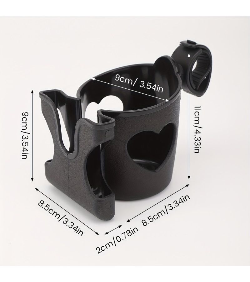 Upgrade Thickened Multifunctional Cup Holder 2 In 1 Cart and Scooter Phone Holder Universal - Image 2