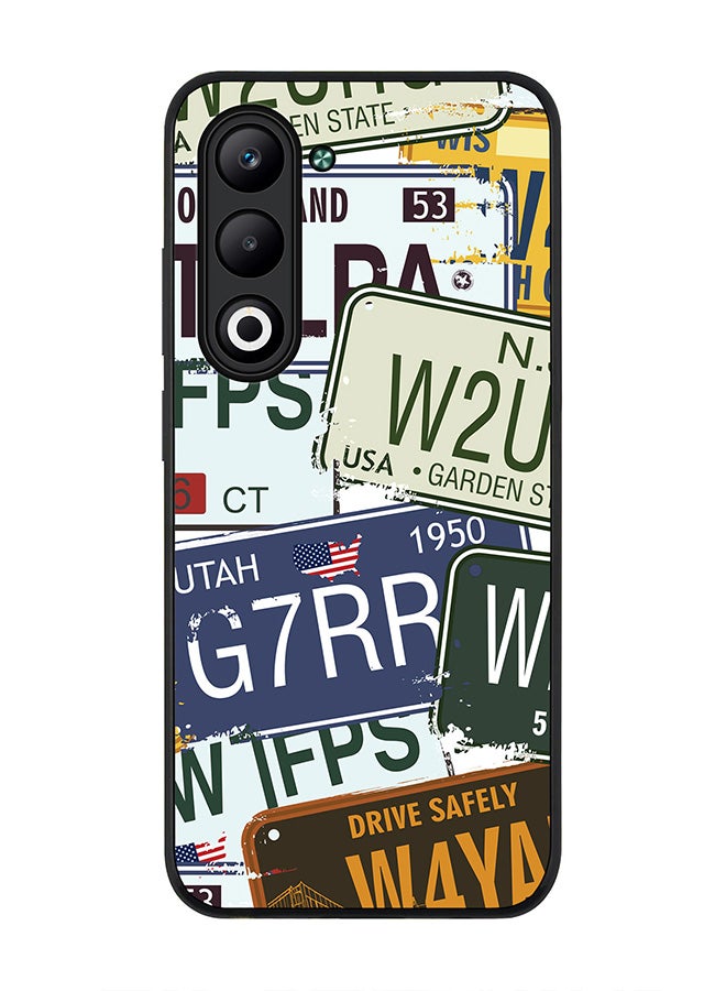 Stylizedd For Oppo A5 5G / A5 4G Case,Slim fit Camera Protection, Shockproof Thin Phone cover  - Number Plates