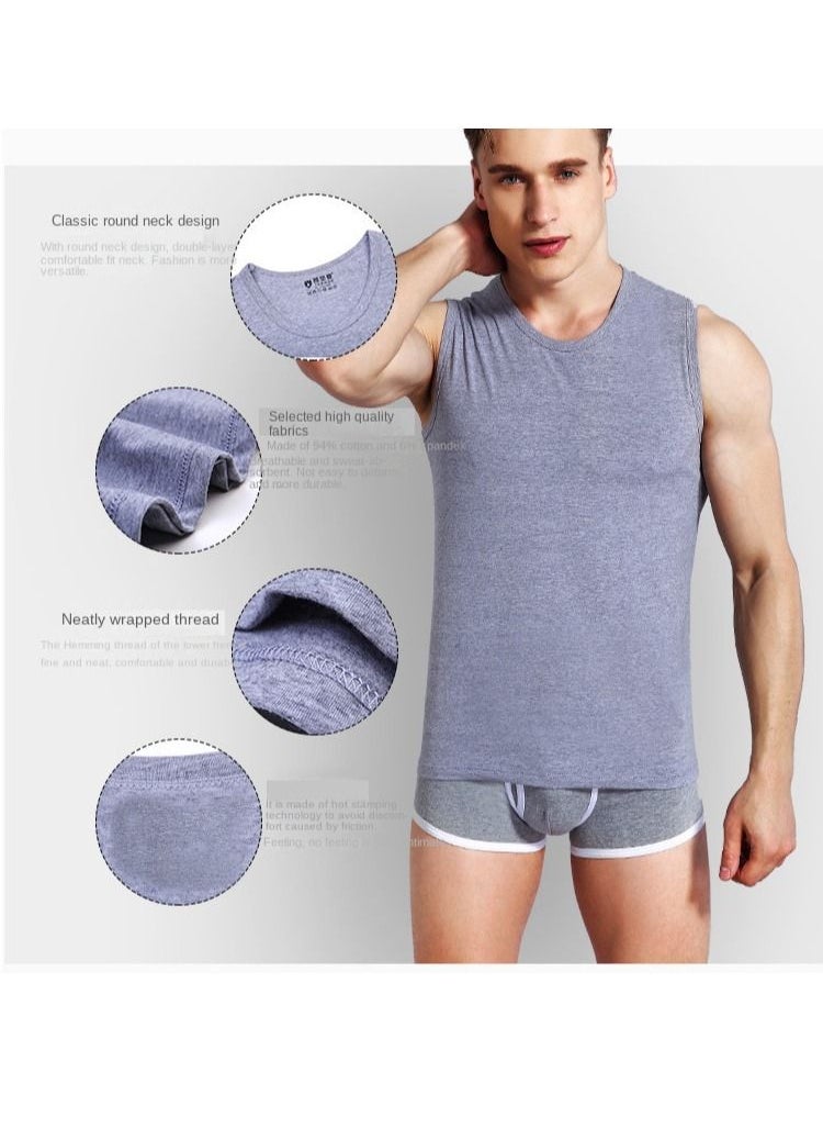 Y&D 3-Piece Men's Tank Tops Vest Workout Dry Fit Sleeveless Gym Muscle Shirt  - Image 3