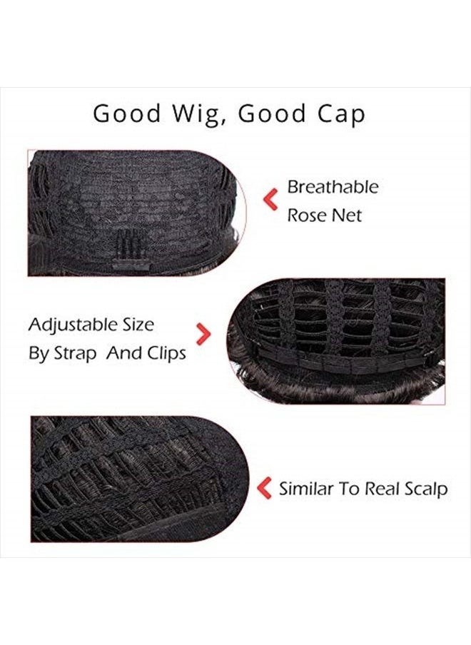 Naseily Hair - Short Black Pixie Cuts Hair Wigs African American Short Black Wig Female Hairstyles (9627-g) - Image 1