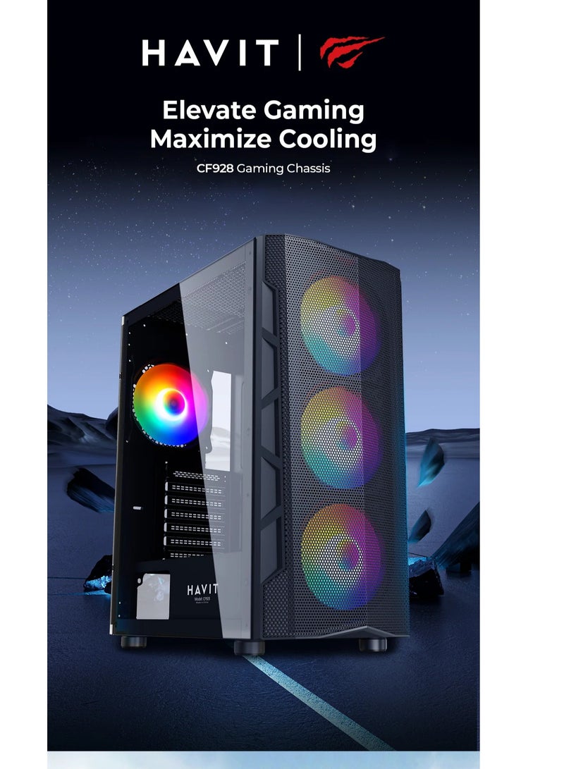 havit Gaming Chassis Tempered Glass Side model CF928 - Image 2