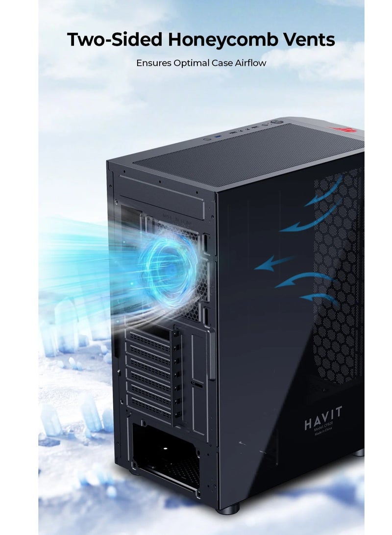 havit Gaming Chassis Tempered Glass Side model CF928 - Image 3
