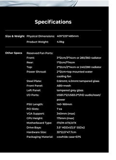 havit Gaming Chassis Tempered Glass Side model CF928  - Image 4