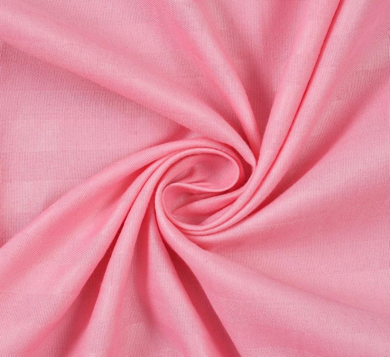Blue Strip 220 TC Glace Cotton Satin Stripes Plain Bedsheet for Double Bed with Two Pillow Covers for Home/Hotels/Guest House,Size-90x90 Inches(Flat) (Baby Pink) - Image 4