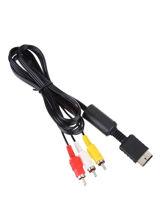 Audio Video Cable For Sony PS/PS2/PS3 Black/White/Red - Image 1
