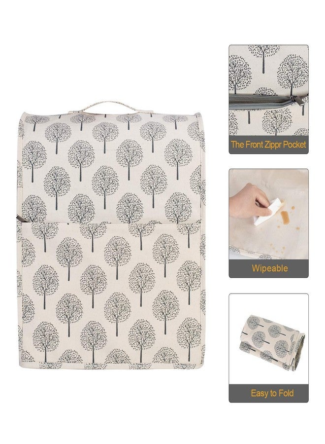 Yarwo Dust Cover for 4.5 qt and All 5 qt Stand Mixer, Protective Stand Mixer Cover with Top Handle and Pockets for Extra Accessories, Tree - Image 3