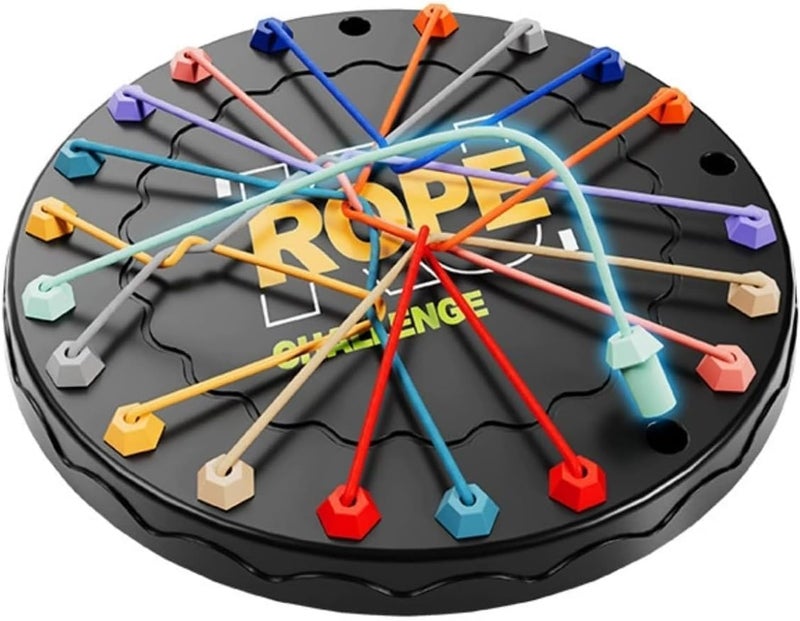 kunya Rope Untangling Puzzle Game, Strategy Board Game for Kids & Adults, Family Travel Party Games with Multi-Level Challenges, Gifts for All Ages (Rope Game) - Image 2