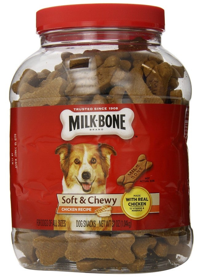 MILK-BONE Soft And Chewy Chicken 12 Vitamins And Minerals Recipe Healthy And Delicious Dog Snacks  37 Ounces - Image 1