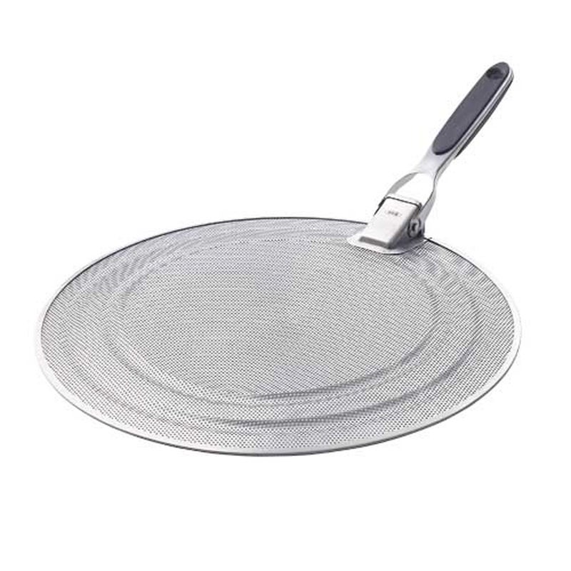 OXO شاشة تناثر من الفولاذ المقاوم للصدأ OXO Good Grips مع مقبض قابل للطي - Image 1