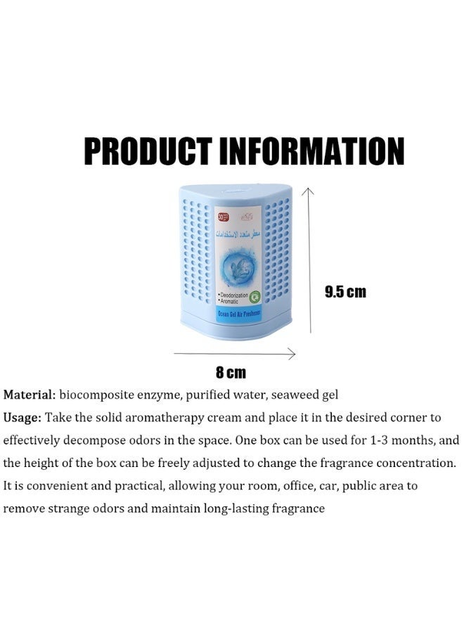 Odor-Removing Air Gel – Natural Scented Gel for Eliminating Bad Odors, Purifying Air, Long-Lasting 30-Day Fragrance, Perfect for Home, Bathroom, Bedroom, Car, Office, and Other Closed Spaces-Gardenia - Image 5