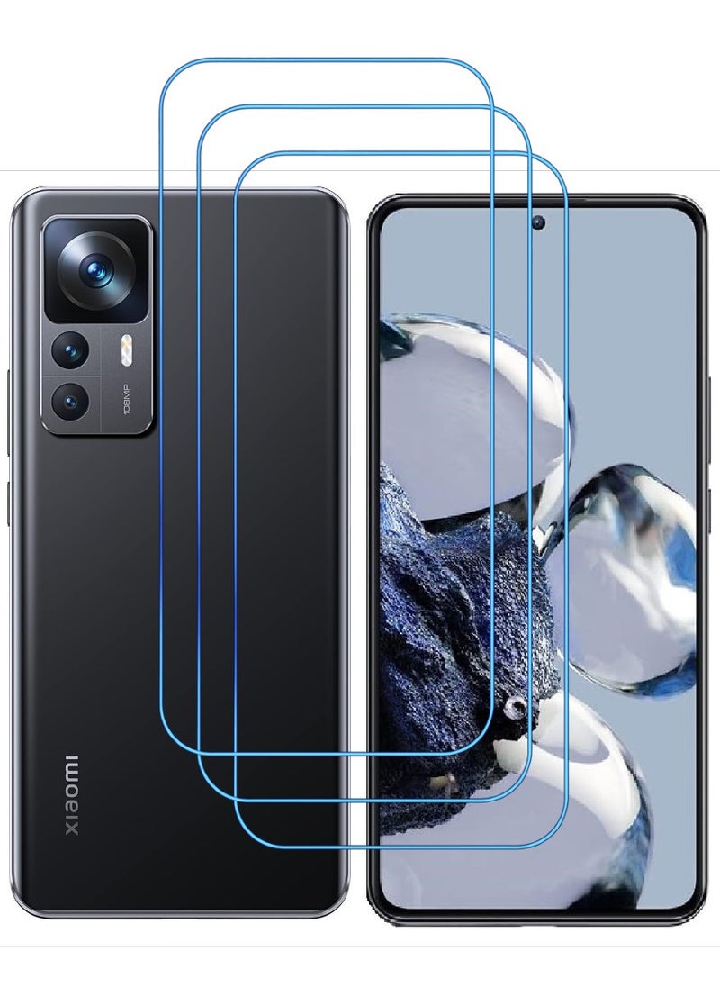 ACLIX 3 Pieces Antistatic ESD Dustproof Premium Quality High Definition Clear Tempered Glass Screen Protector Designed For Xiaomi 12T Pro - Image 1