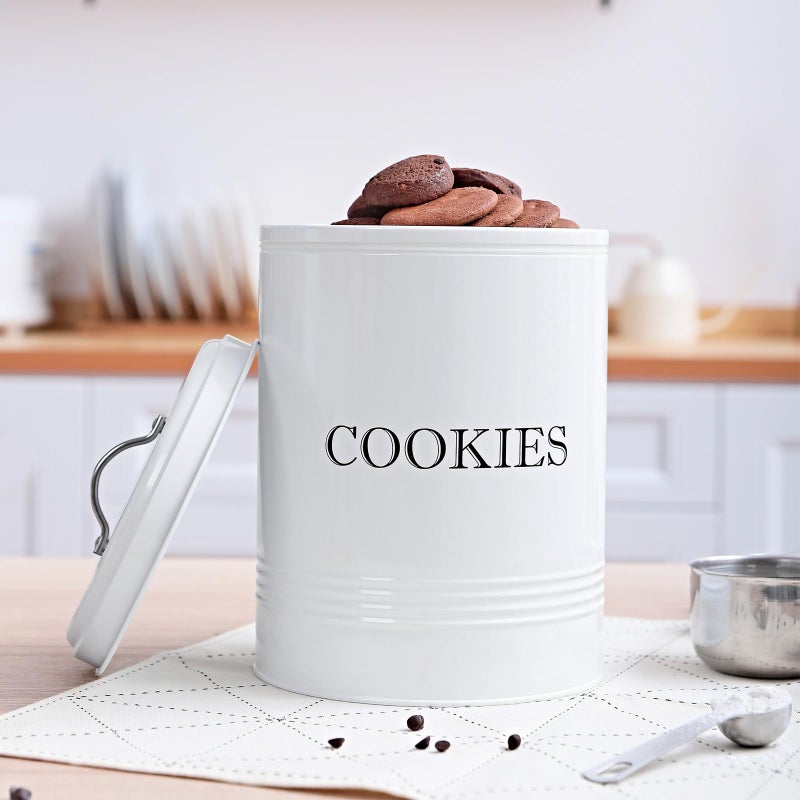 Brightalk Cookie Jar With Lid Counter Top Canister Decorative Storage Container For Farmhouse Kitchen - Image 5