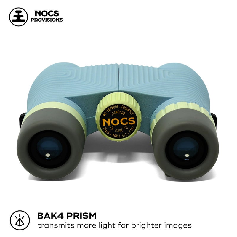 Nocs Provisions Standard Issue 10x25 Waterproof Binoculars, 10X Magnification, Bak4 Prism, Wide View Multi-Coated Lenses for Bird Watching, Hiking & Backpacking - Celeste Blue - Image 3