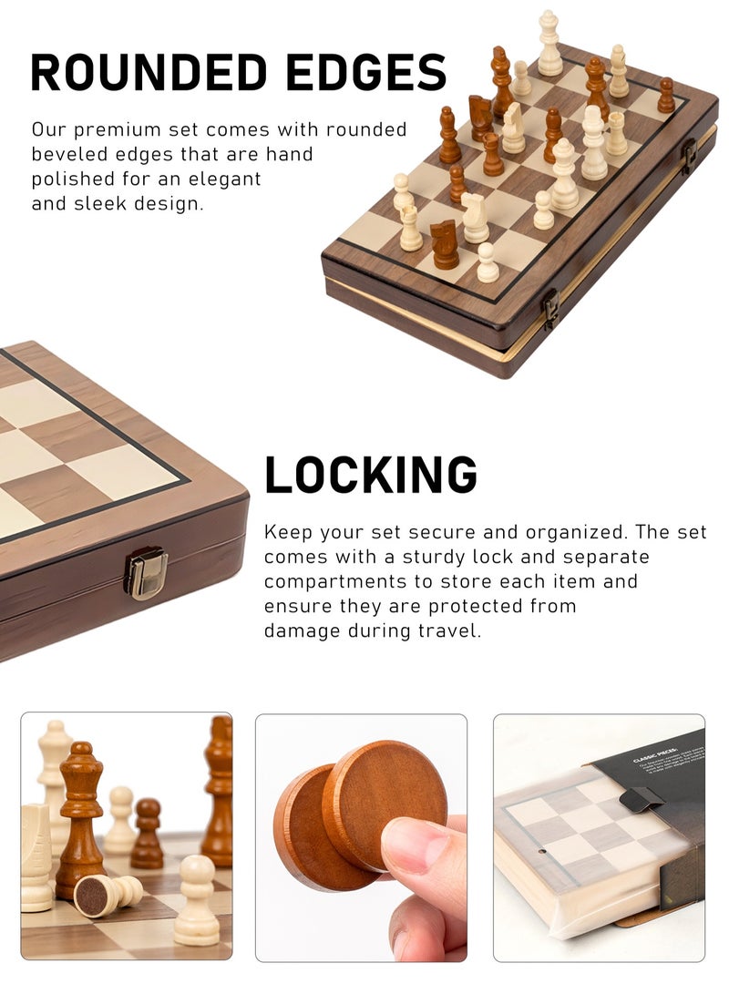 أرابايت لوحة شطرنج مقاس 15 بوصة، مجموعة شطرنج، قطع شطرنج مغناطيسية، 2 ملكة شطرنج، مجموعة لوحات 2 في 1، مجموعة شطرنج قابلة للطي ومحمولة مع فتحات للتخزين، مجموعة شطرنج للمبتدئين للأطفال والكبار - Image 3