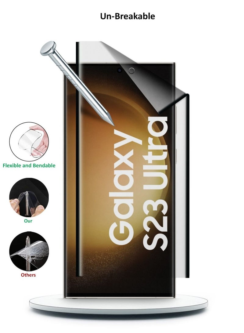 Techie Privacy Matte Ceramic Screen Protector For Samsung Galaxy S23 Ultra / S22 Ultra - Image 2