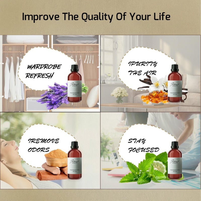 Jcloud JCLOU Spring Breeze Hotel Diffuser Oil - Inspired by InterContinental Hotel Scent - Luxury Essential Oils for Diffusers for Home - Pure Aromatherapy Fragrance in Glass Bottle, 100mL - Image 4