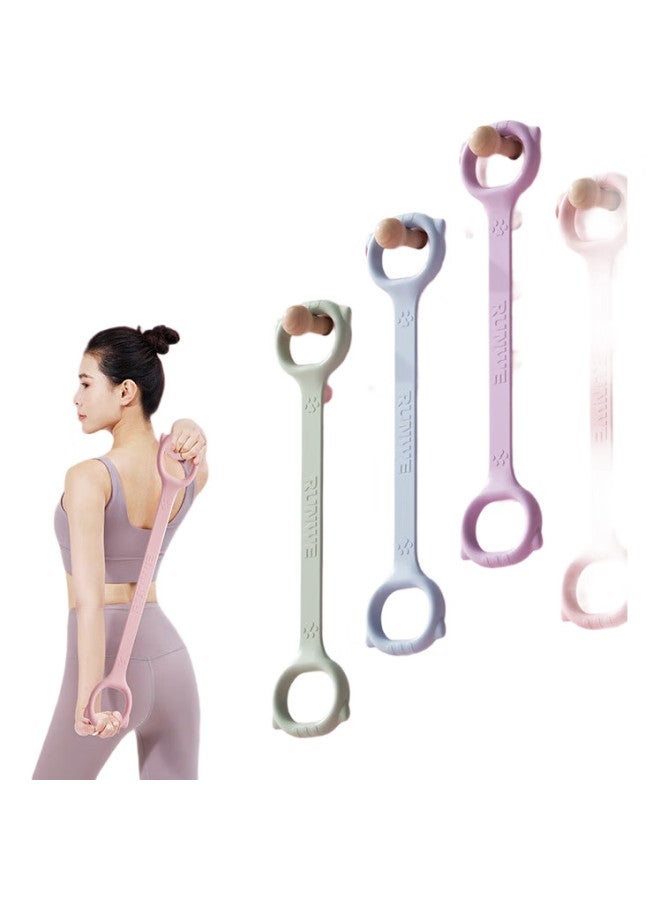 LONGWAY 8-Character Resistance Band For Shoulder Opening And Back Beauty, Yoga Silicone Elastic Band For Home Exercise Equipment - Image 1