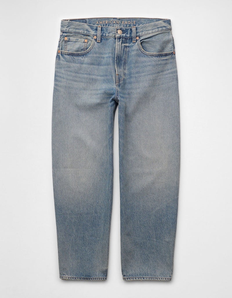 American Eagle AE Cropped Baggy Barrel Jean - Image 3