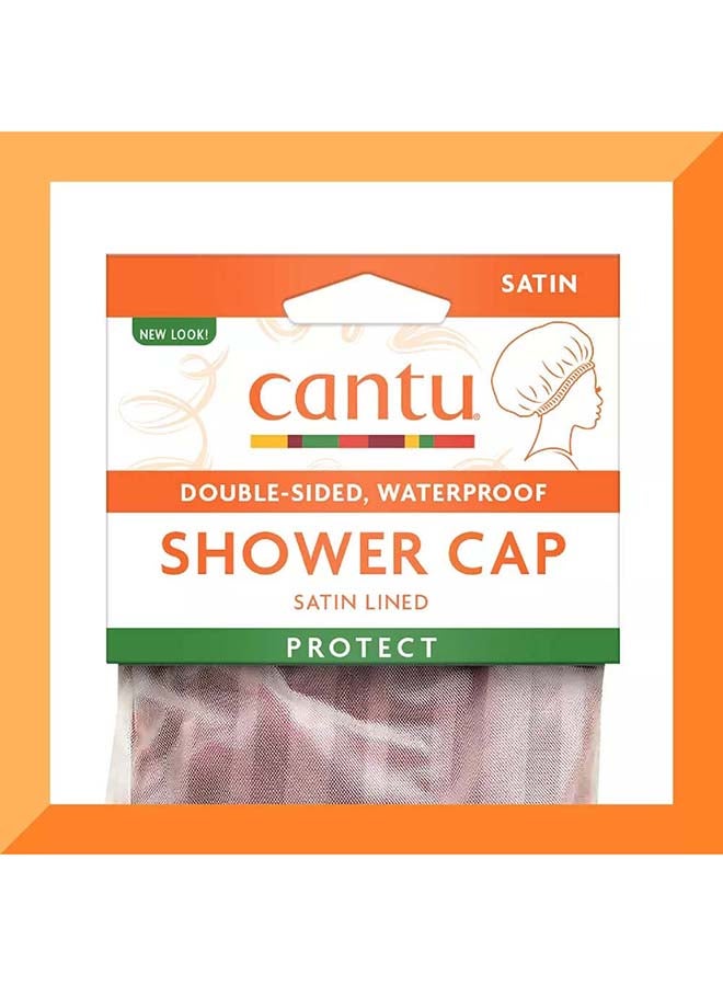 Cantu Satin Lined Shower Cap Purple - Image 3