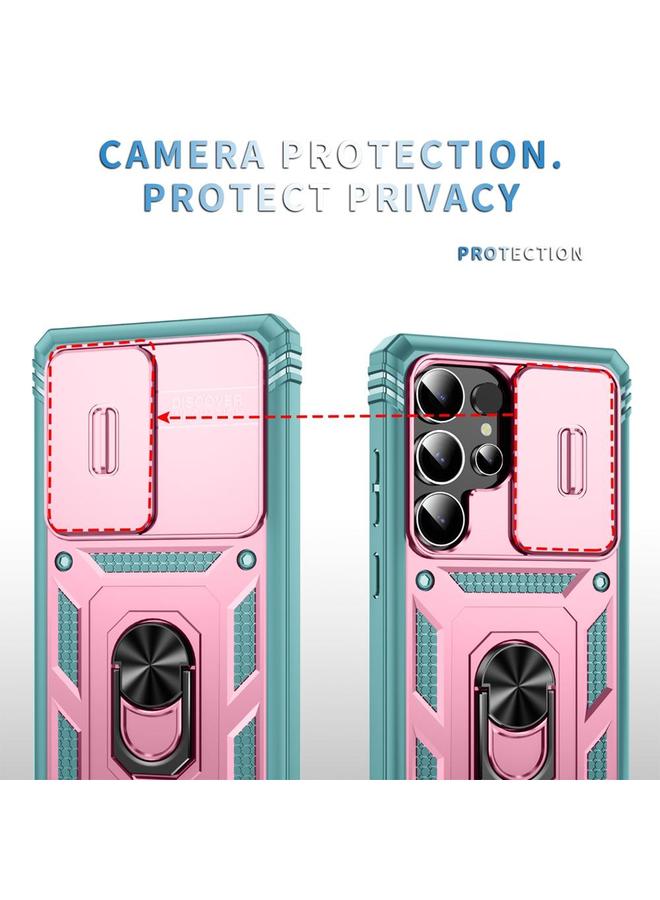 erorex Case For Samsung Galaxy S25 Ultra 5G Sliding Camshield TPU Hybrid PC Phone Case with Holder - Image 4