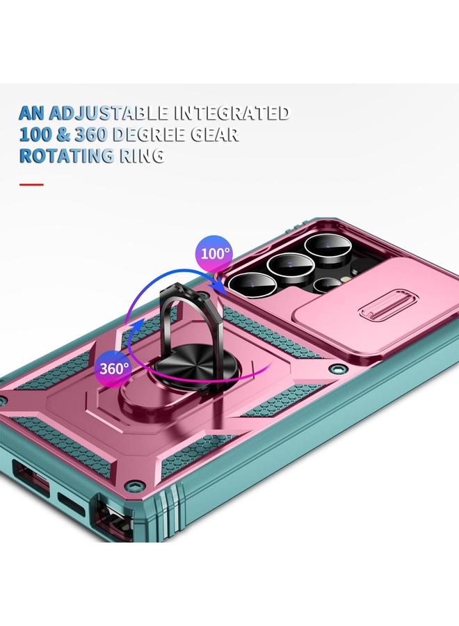 erorex Case For Samsung Galaxy S25 Ultra 5G Sliding Camshield TPU Hybrid PC Phone Case with Holder - Image 5