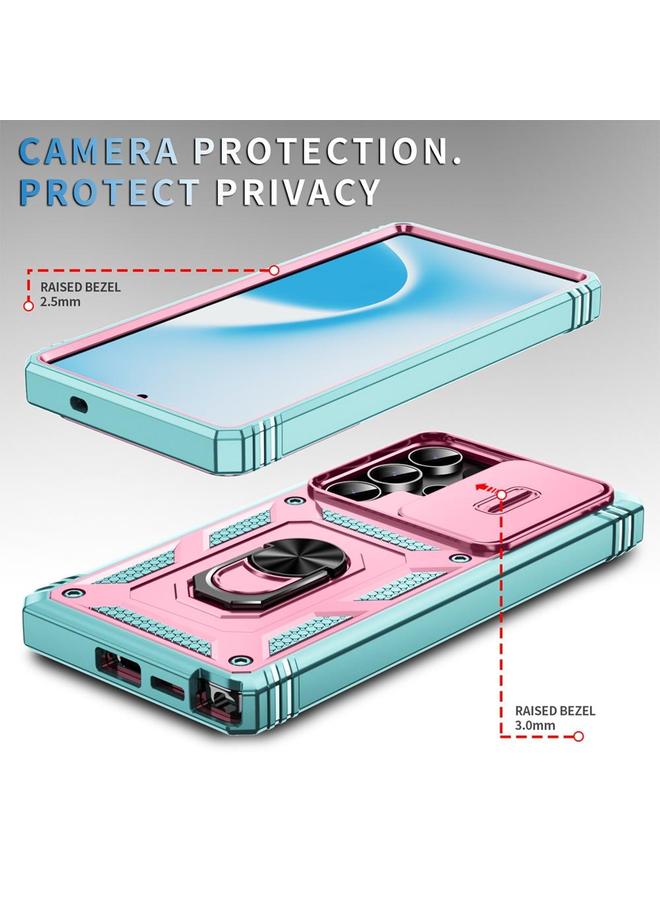 erorex Case For Samsung Galaxy S25 Ultra 5G Sliding Camshield TPU Hybrid PC Phone Case with Holder - Image 3